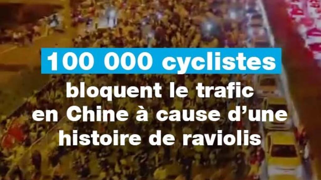 En Chine, plus de 100 000 étudiants bloquent le trafic lors d’une balade à vélo